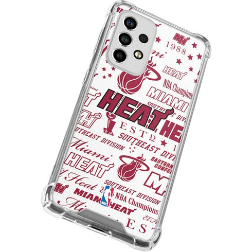 NBA Miami Heat Historic Blast Galaxy A53 5G Clear Case