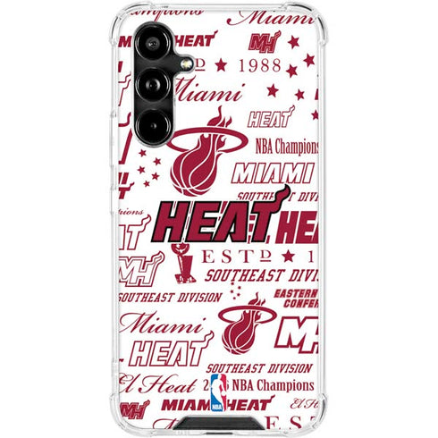 NBA Miami Heat Historic Blast Galaxy A54 5G Clear Case
