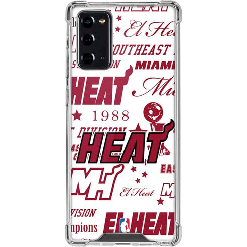 NBA Miami Heat Historic Blast Galaxy Note20 5G Clear Case