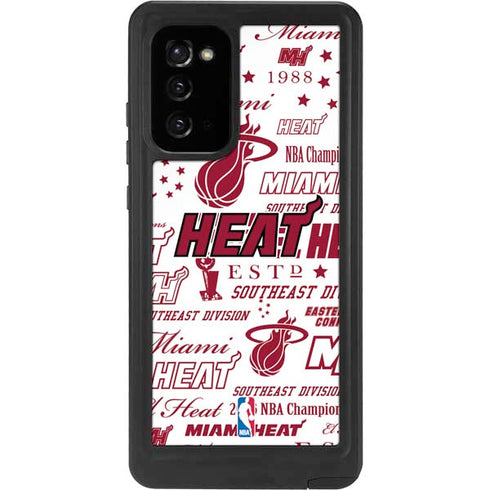 NBA Miami Heat Historic Blast Galaxy Note20 5G Waterproof Case