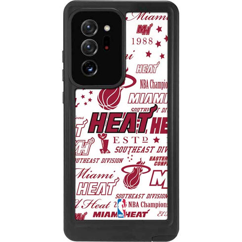NBA Miami Heat Historic Blast Galaxy Note20 Ultra 5G Waterproof Case
