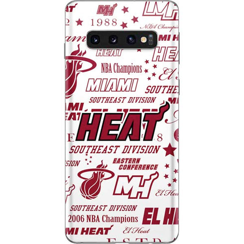 NBA Miami Heat Historic Blast Galaxy S10 Skin