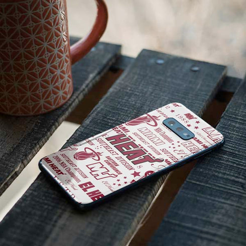 NBA Miami Heat Historic Blast Galaxy S10e Skin