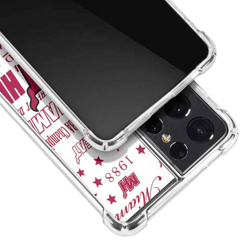 NBA Miami Heat Historic Blast Galaxy S21 Ultra 5G Clear Case