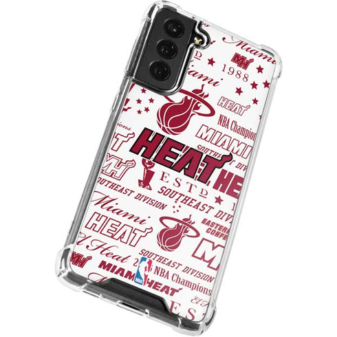 NBA Miami Heat Historic Blast Galaxy S22 Clear Case
