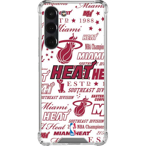 NBA Miami Heat Historic Blast Galaxy S23 Plus Clear Case