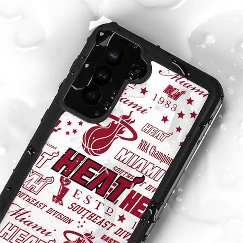 NBA Miami Heat Historic Blast Galaxy S23 Plus Waterproof Case