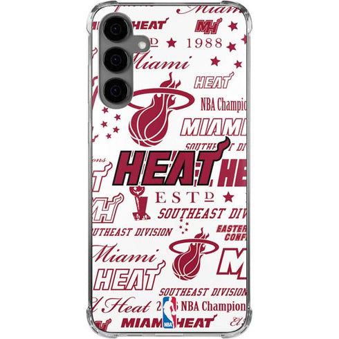 NBA Miami Heat Historic Blast Galaxy S24 Plus Clear Case