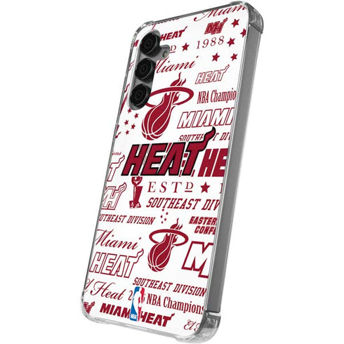 NBA Miami Heat Historic Blast Galaxy S24 Plus Clear Case