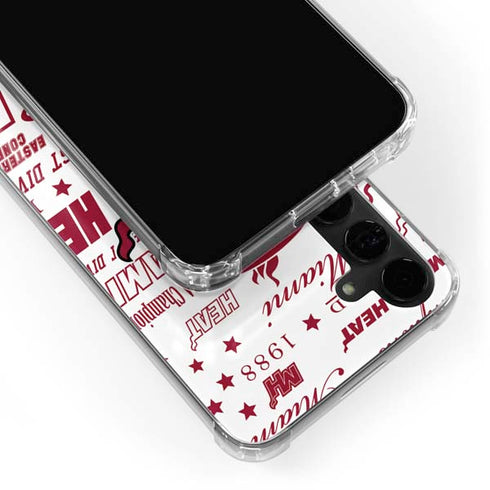 NBA Miami Heat Historic Blast Galaxy S24 Plus Clear Case