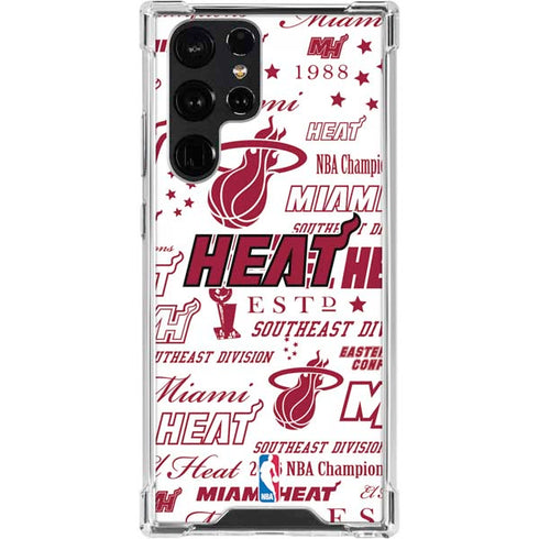 NBA Miami Heat Historic Blast Galaxy S24 Ultra Clear Case