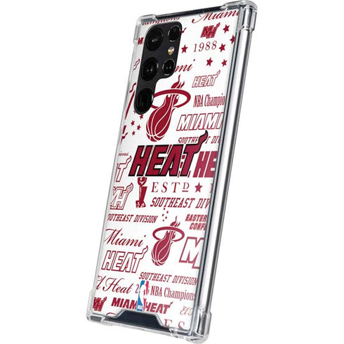 NBA Miami Heat Historic Blast Galaxy S24 Ultra Clear Case