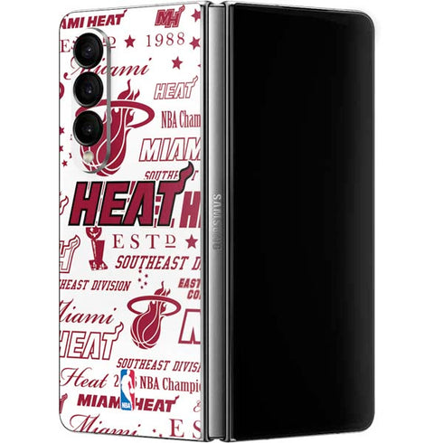 NBA Miami Heat Historic Blast Galaxy Z Fold4 5G Skin