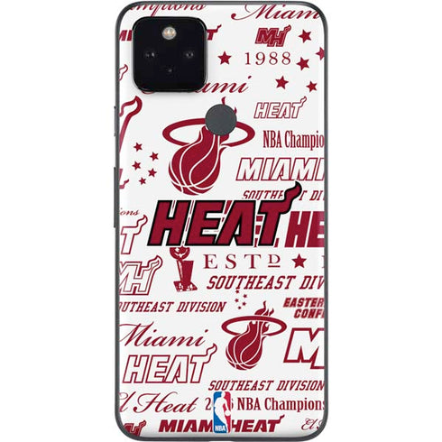 NBA Miami Heat Historic Blast Google Pixel 5a Skin