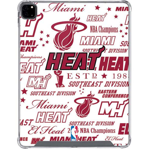 NBA Miami Heat Historic Blast iPad Pro 12.9in (2020) Clear Case