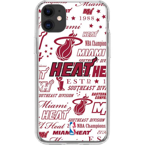 NBA Miami Heat Historic Blast iPhone 11 Clear Case
