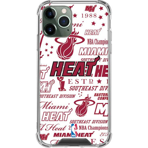 NBA Miami Heat Historic Blast iPhone 11 Pro Max Clear Case