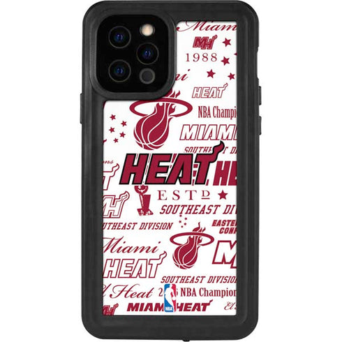 NBA Miami Heat Historic Blast iPhone 12 Pro Waterproof Case