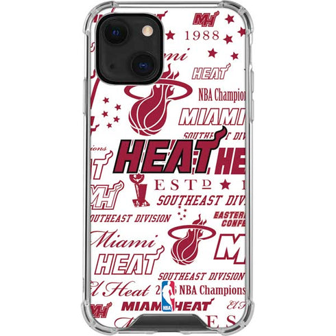 NBA Miami Heat Historic Blast iPhone 13 Mini Clear Case