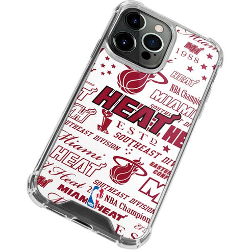NBA Miami Heat Historic Blast iPhone 13 Pro Clear Case