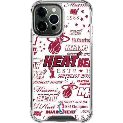 NBA Miami Heat Historic Blast iPhone 13 Pro Max Clear Case