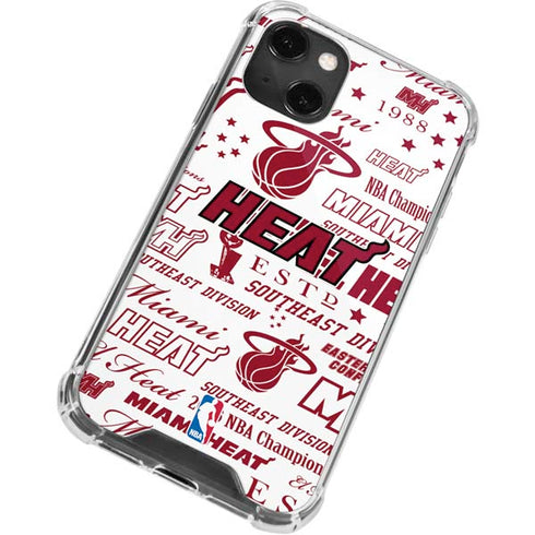 NBA Miami Heat Historic Blast iPhone 15 Plus Clear Case