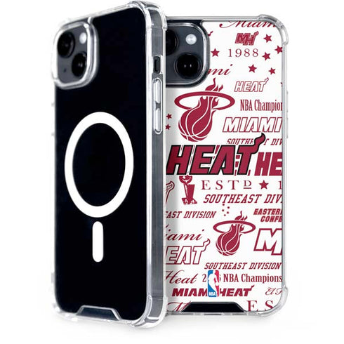 NBA Miami Heat Historic Blast iPhone 15 Plus MagSafe Case