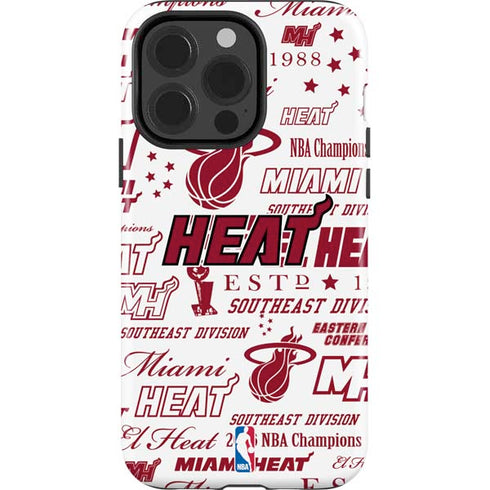 NBA Miami Heat Historic Blast iPhone 15 Pro Impact Case