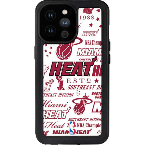 NBA Miami Heat Historic Blast iPhone 14 Pro Max Waterproof Case