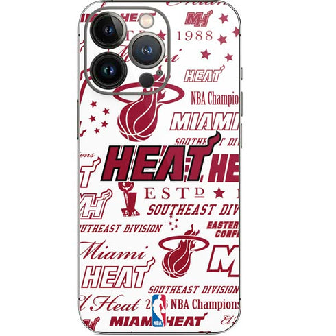 NBA Miami Heat Historic Blast iPhone 15 Pro Skin