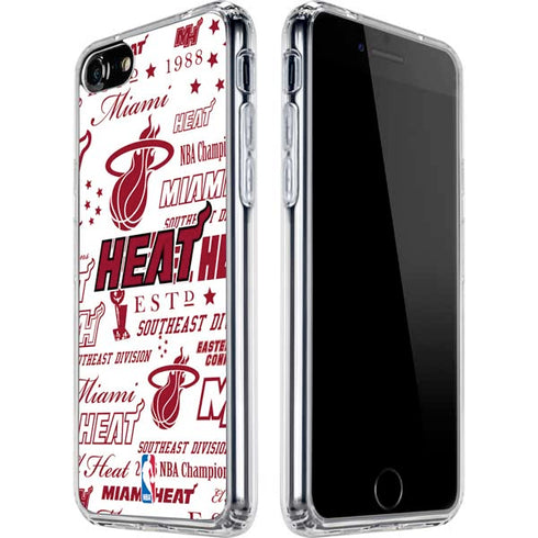 NBA Miami Heat Historic Blast iPhone SE (2nd & 3rd Gen) Clear Case