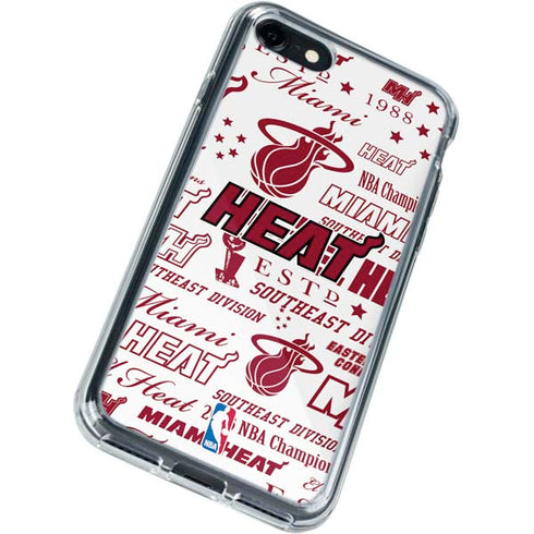 NBA Miami Heat Historic Blast iPhone SE (2nd & 3rd Gen) Clear Case