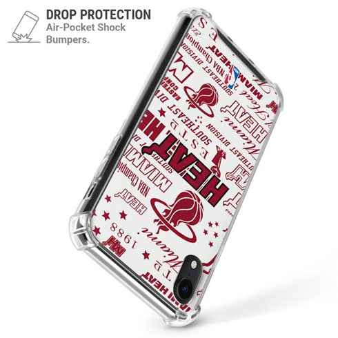 NBA Miami Heat Historic Blast iPhone XR Clear Case