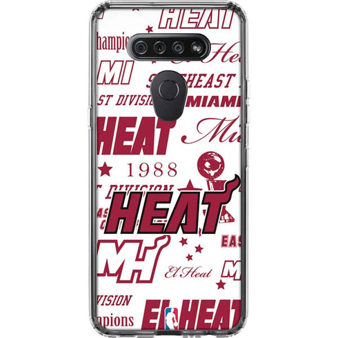 NBA Miami Heat Historic Blast LG K51/Q51 Clear Case