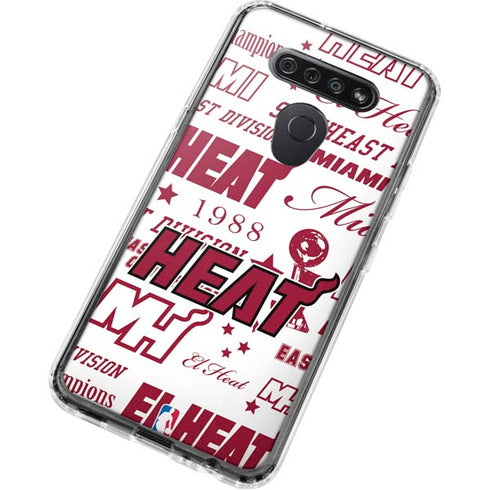 NBA Miami Heat Historic Blast LG K51/Q51 Clear Case