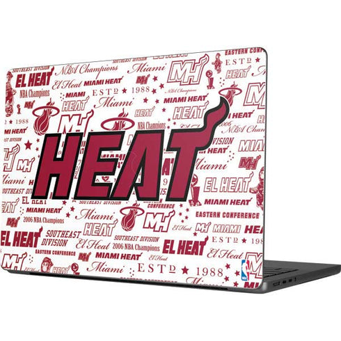 NBA Miami Heat Historic Blast MacBook Pro 14in (2021-24) Skin