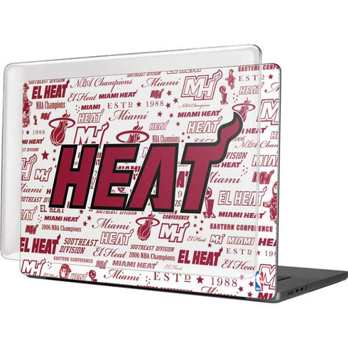 NBA Miami Heat Historic Blast MacBook Pro 16in (2021-25) Case plus Skin