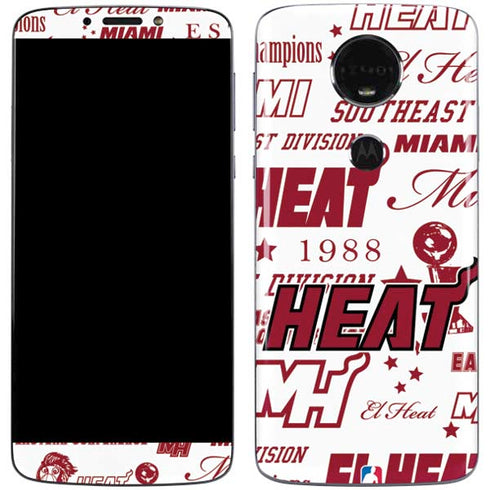 NBA Miami Heat Historic Blast Moto E5 Plus Skin