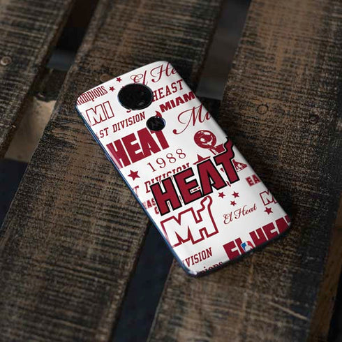 NBA Miami Heat Historic Blast Moto E5 Plus Skin