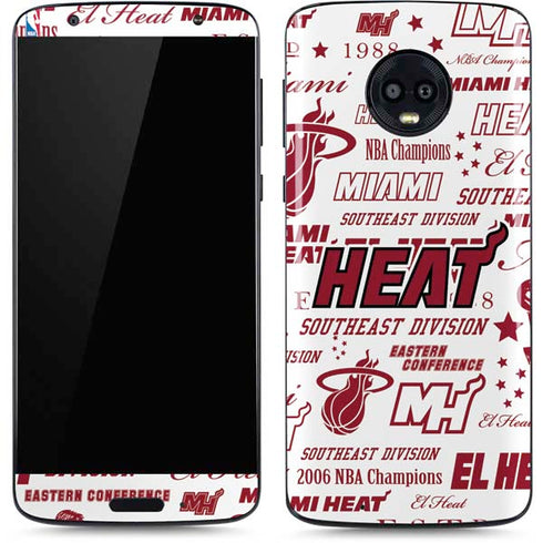 NBA Miami Heat Historic Blast Moto G6 Skin