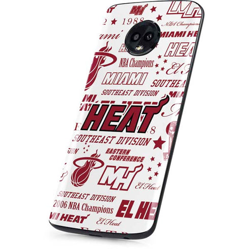 NBA Miami Heat Historic Blast Moto G6 Skin
