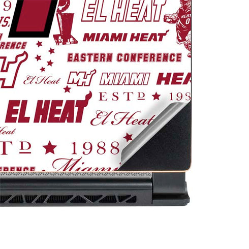NBA Miami Heat Historic Blast MSI GS65 Stealth Laptop Skin