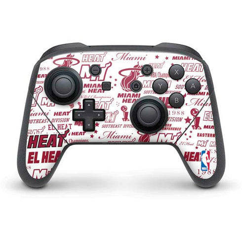 NBA Miami Heat Historic Blast Nintendo Switch Pro Controller Skin