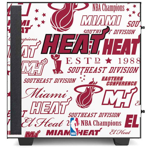 NBA Miami Heat Historic Blast NZXT H510 Compact ATX Mid-Tower Case Skin