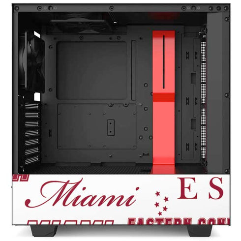 NBA Miami Heat Historic Blast NZXT H510 Compact ATX Mid-Tower Case Skin