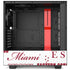 NBA Miami Heat Historic Blast NZXT H510 Compact ATX Mid-Tower Case Skin
