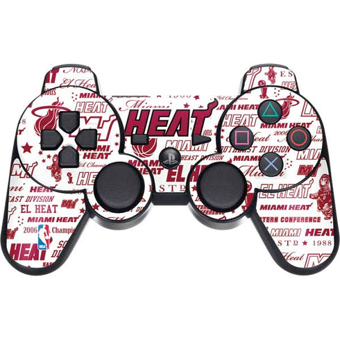 NBA Miami Heat Historic Blast PS3 Dual Shock wireless controller Skin