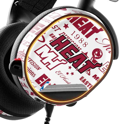 NBA Miami Heat Historic Blast SteelSeries Arctis 3 Skin