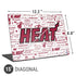 NBA Miami Heat Historic Blast Universal Laptop 15in (12.2 x 8.8in) Skin