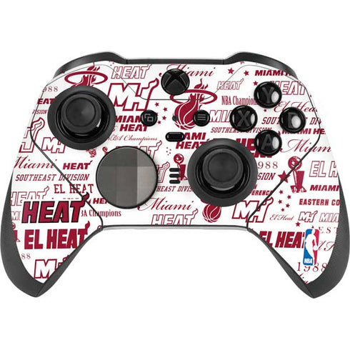 NBA Miami Heat Historic Blast Xbox Elite Wireless Controller Series 2 Skin